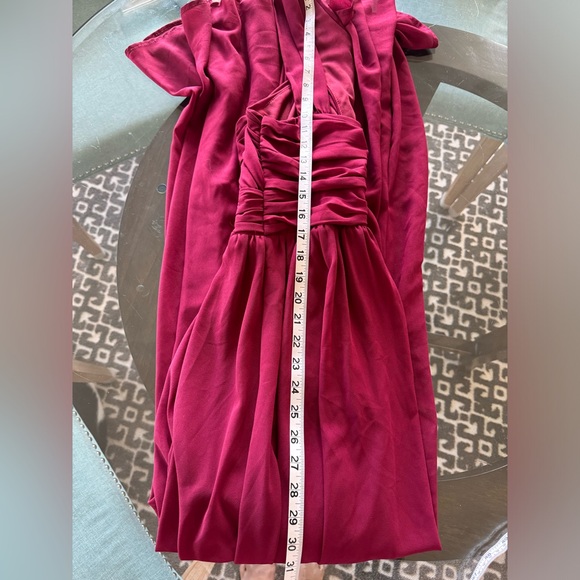 LULUS BURGUNDY HALTER MAXI DRESS - Picture 5 of 7